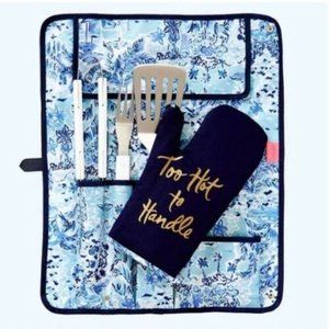 Lilly Pulitzer NWOT GWP Grilling Set High Tide What A Lovely Place